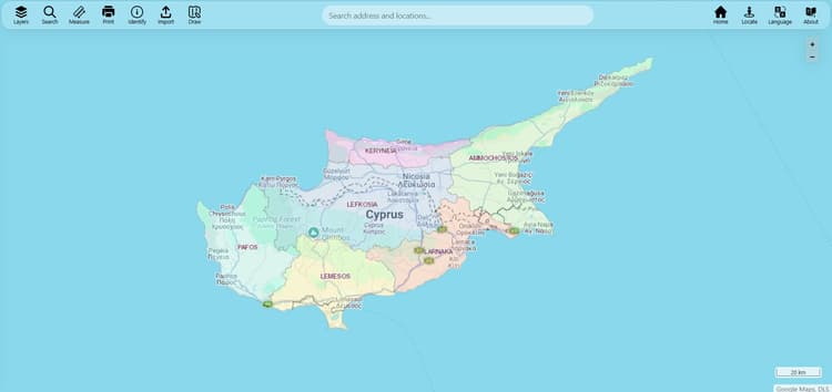 maps.cy — Cyprus Map Services